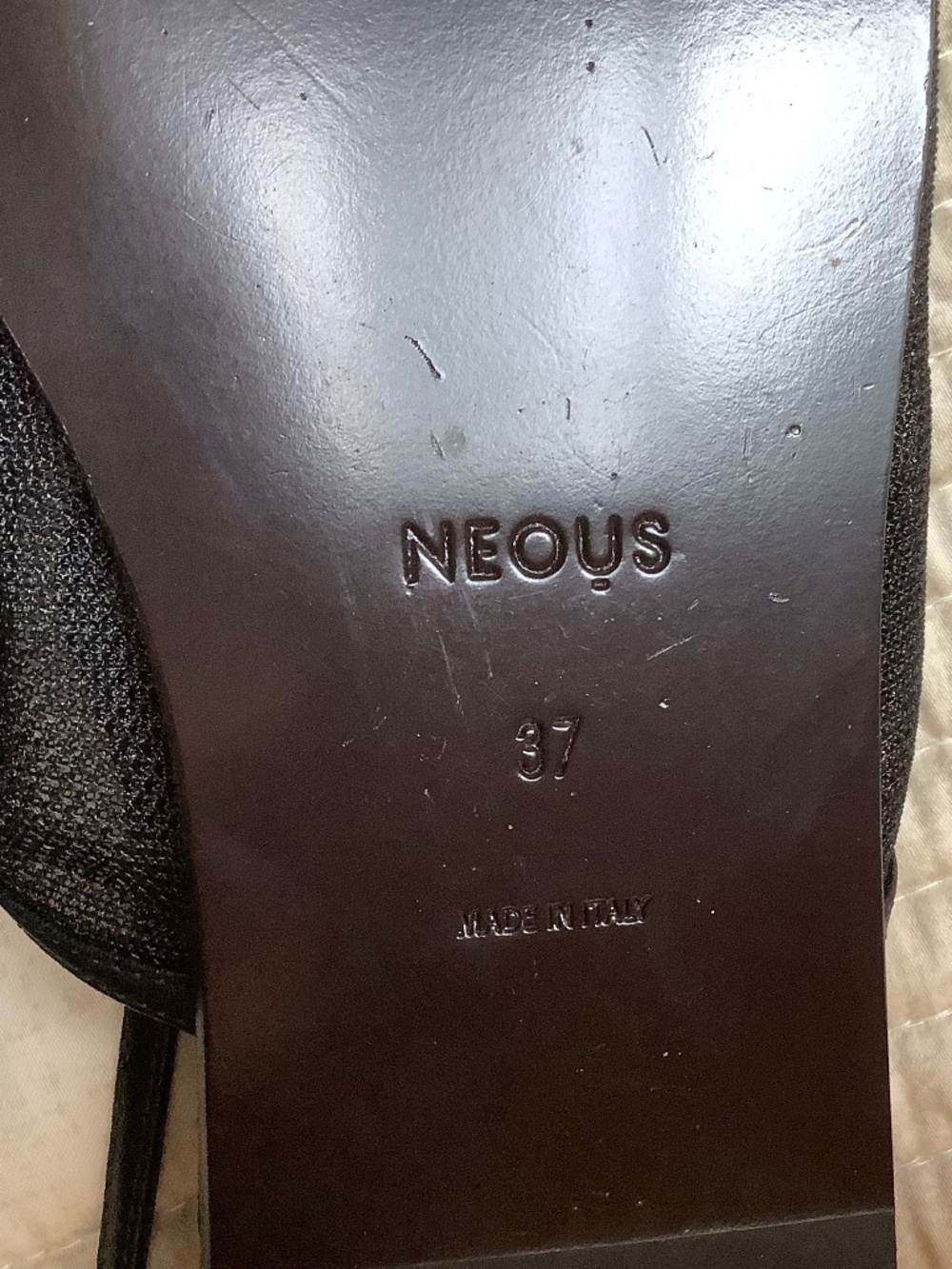 NEOUS Mesh Sling Back Flat Sandals SZ EU 37/ US 7 - Picture 11 of 15